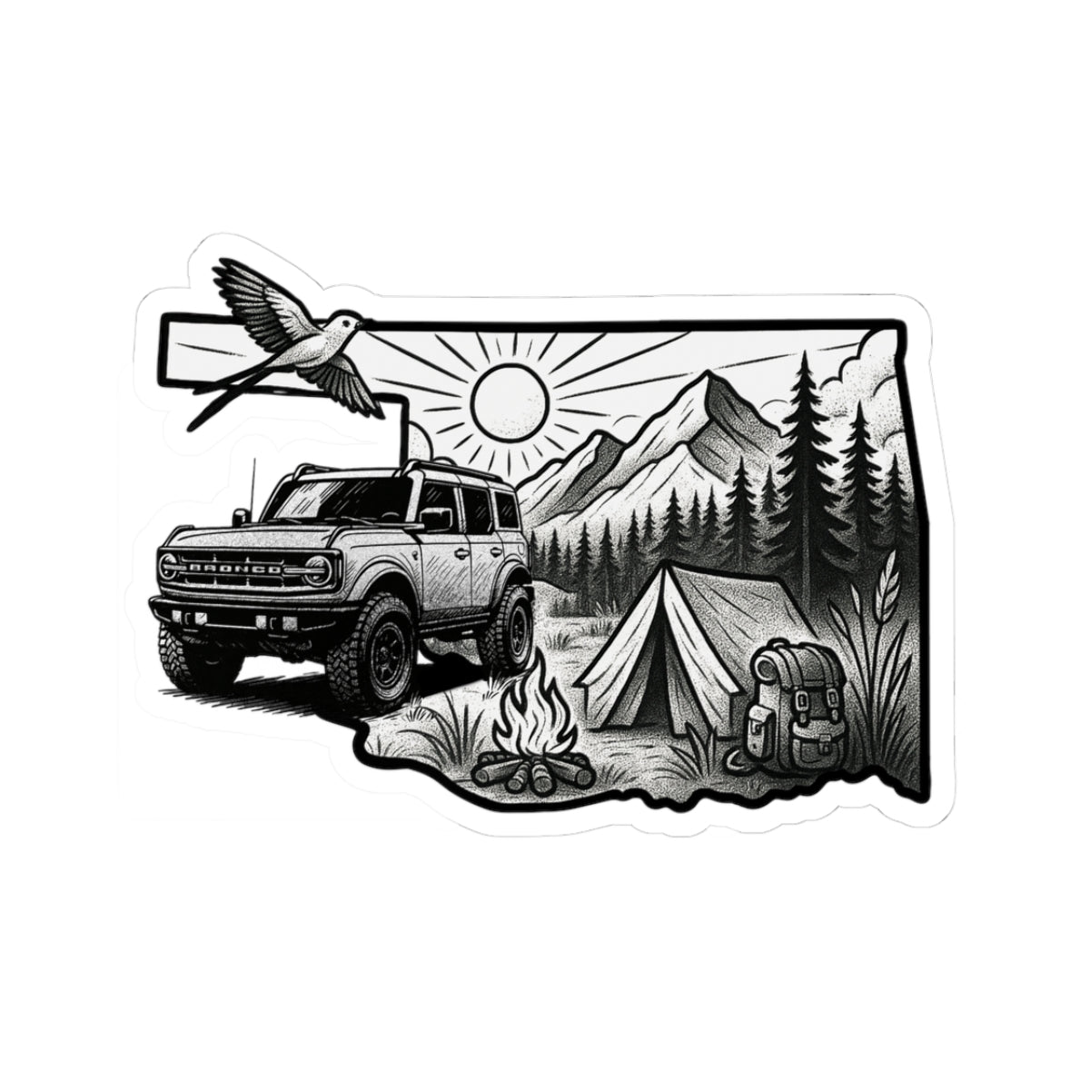 BroncOklahoma State Sticker