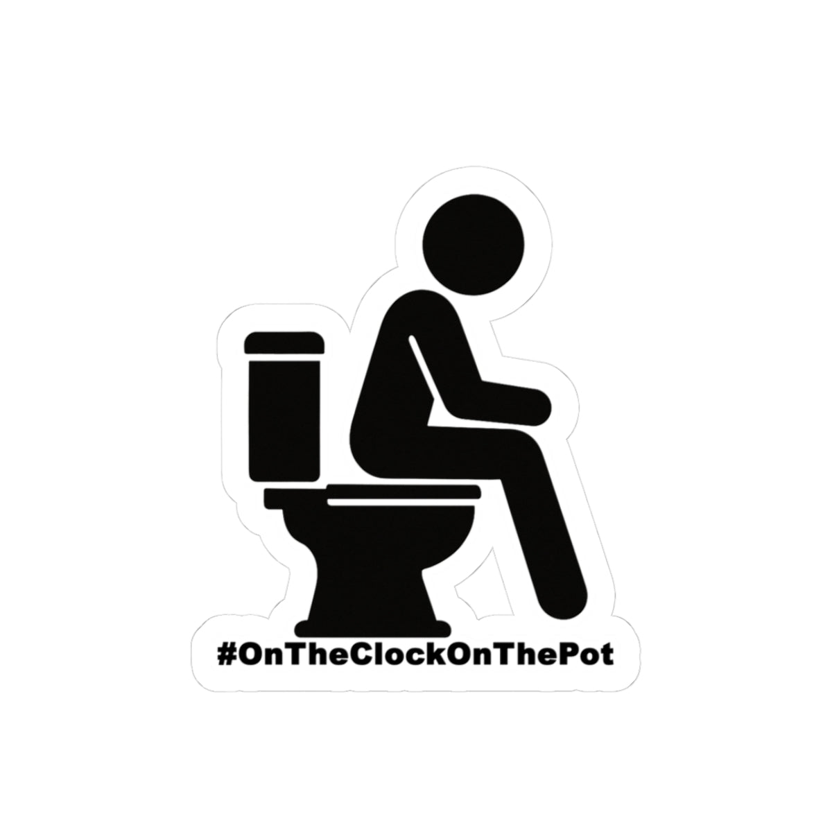 Poop On Company Time Sticker