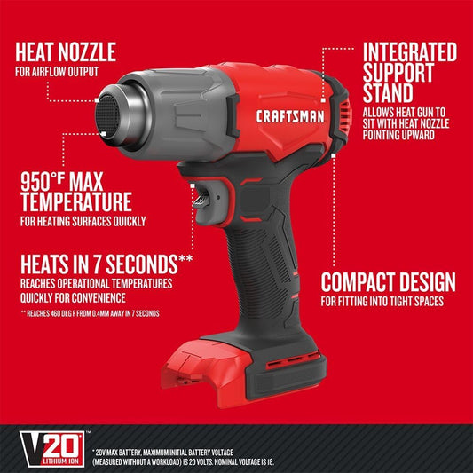 CRAFTSMAN V20 Cordless Heat Gun