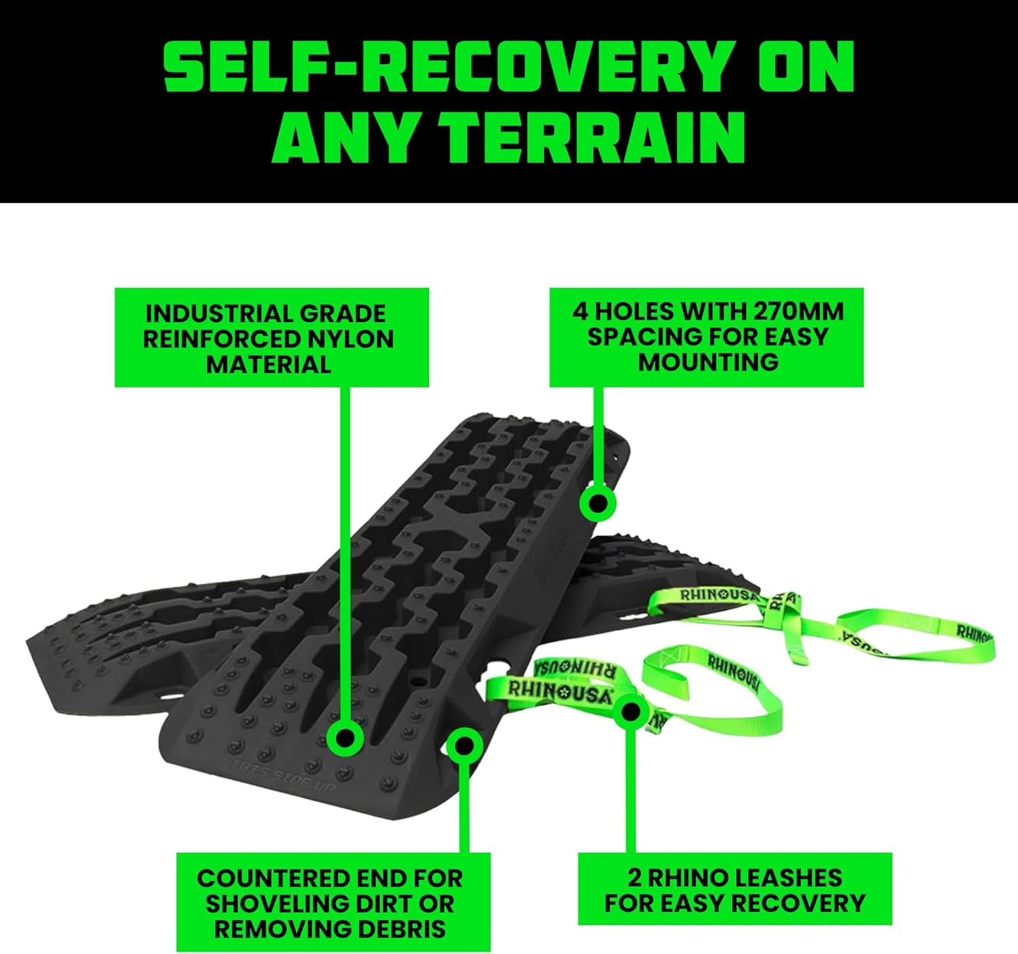 Rhino USA Off-Road Recovery Traction Boards