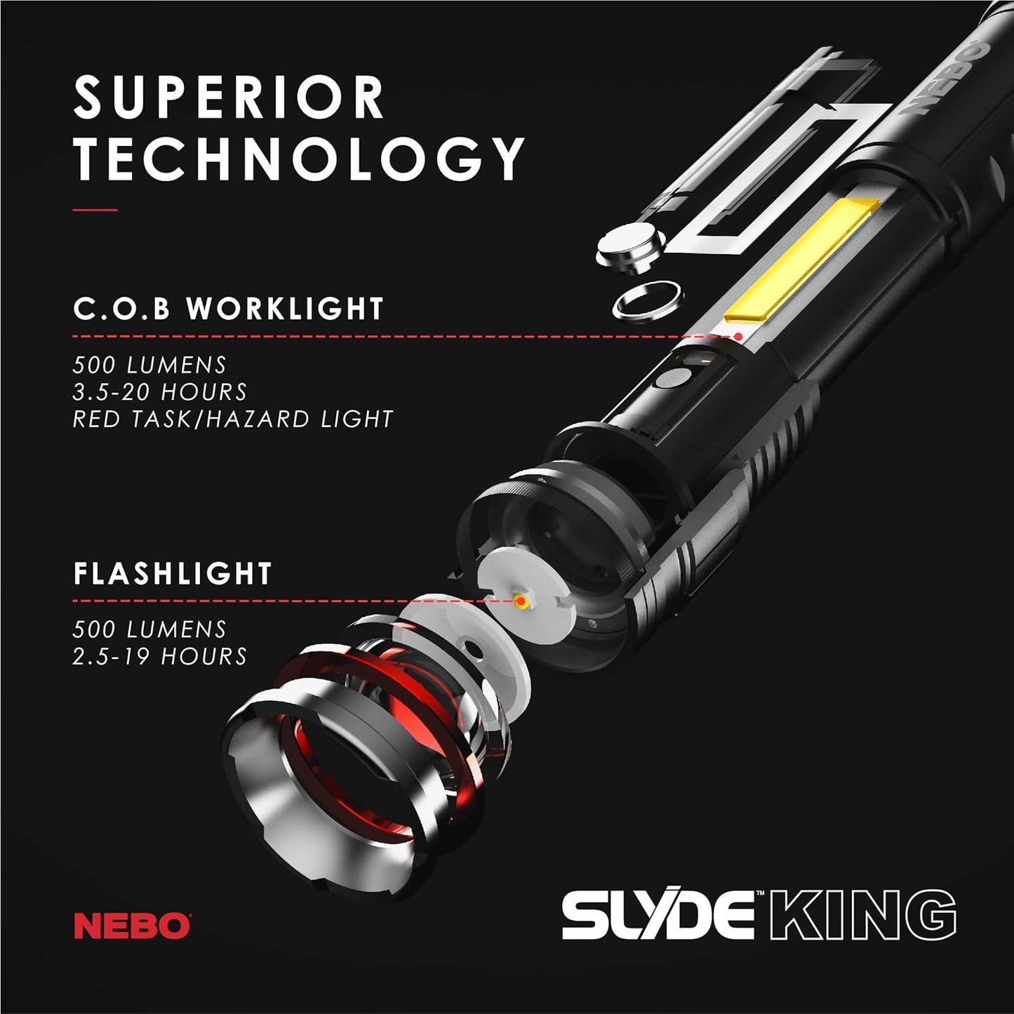 NEBO Slyde King Flashlight