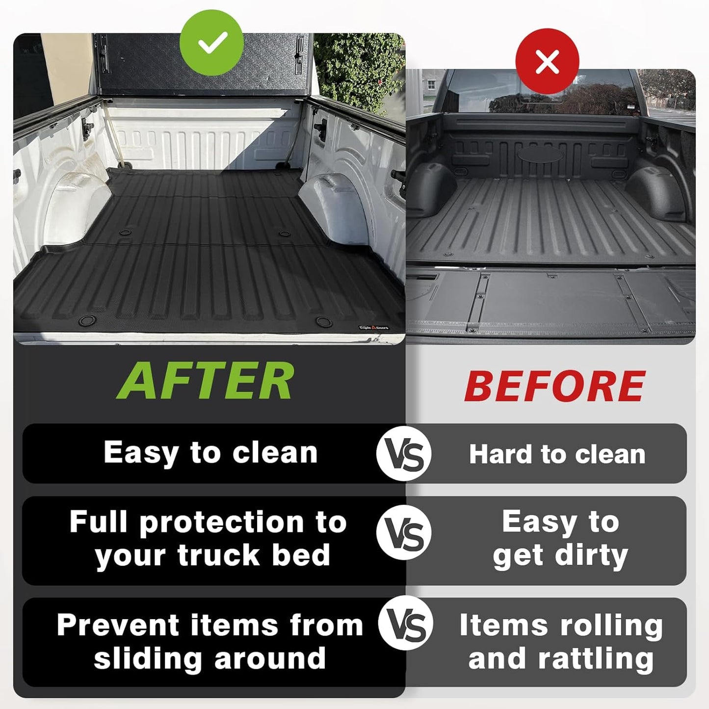 TripleAliners Truck Bed Mat