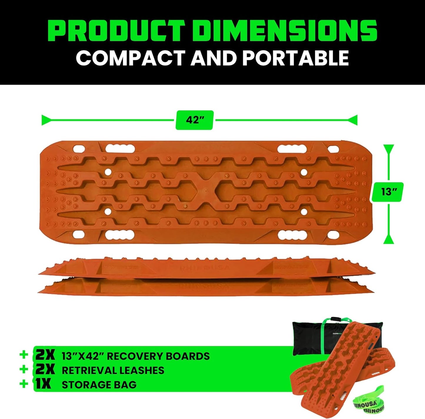 Rhino USA Off-Road Recovery Traction Boards