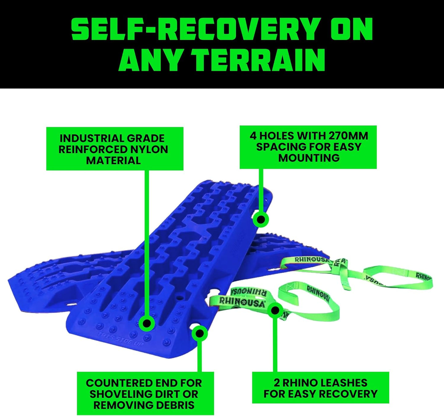 Rhino USA Off-Road Recovery Traction Boards