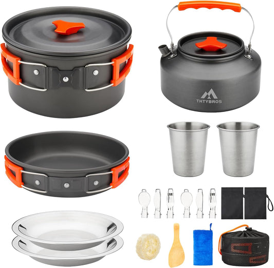 17pcs Camping Cookware Kit