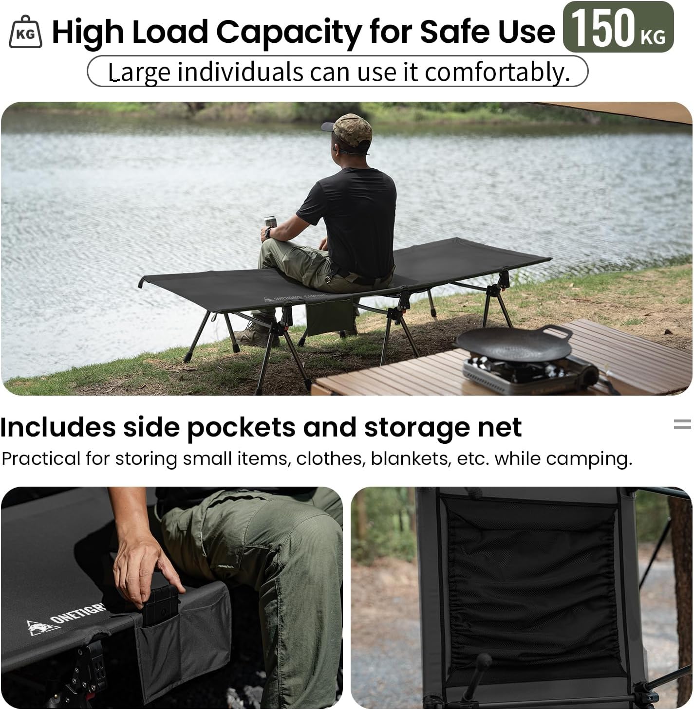 OneTigris Camping Cot