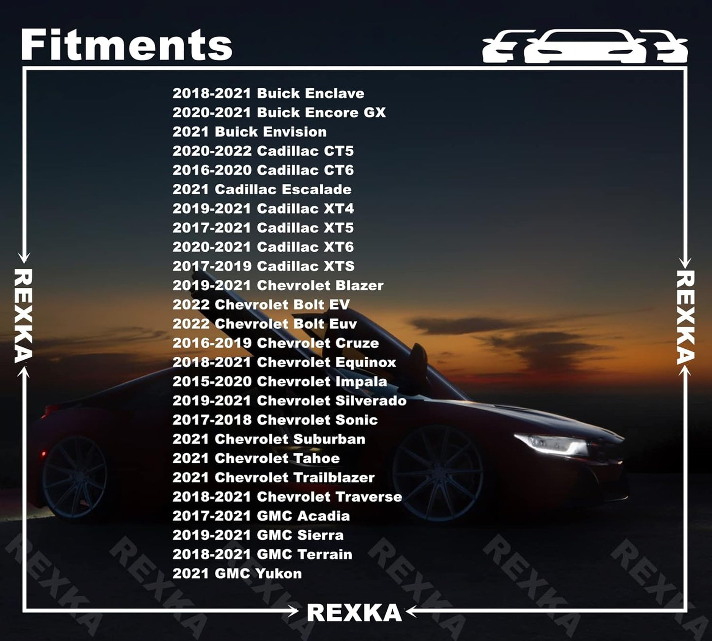 Rexka 30pcs Fender Flare Clip