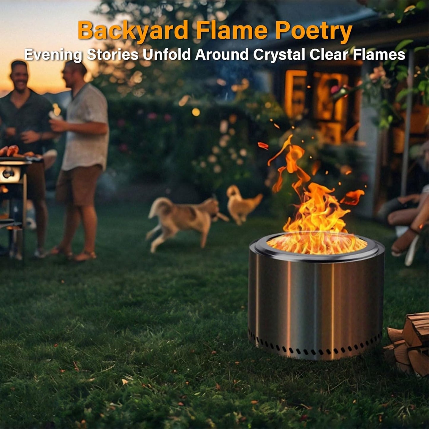 HGD 19.5" Smokeless Fire Pit Outdoor