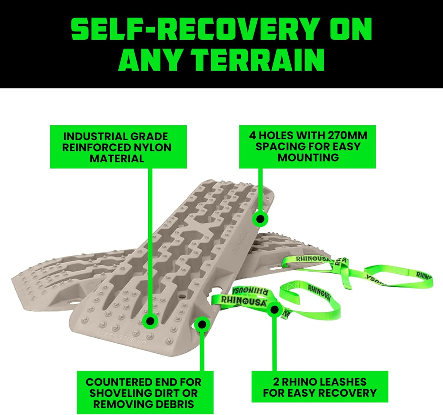 Rhino USA Off-Road Recovery Traction Boards