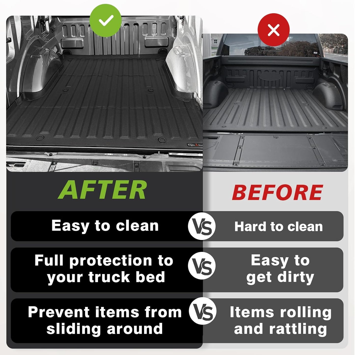 TripleAliners Truck Bed Mat