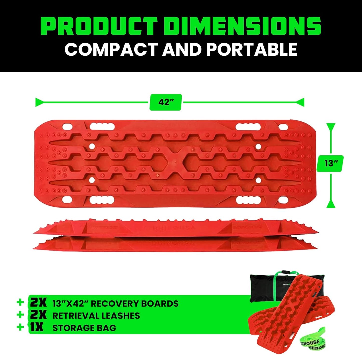 Rhino USA Off-Road Recovery Traction Boards