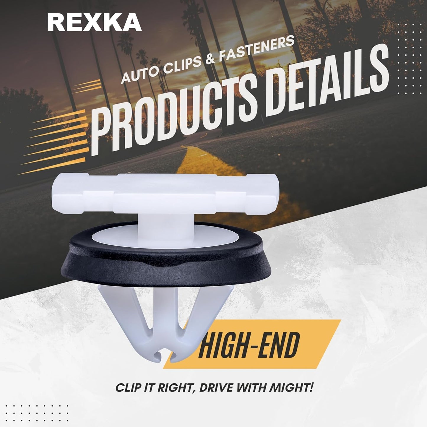 Rexka 30pcs Fender Flare Clip
