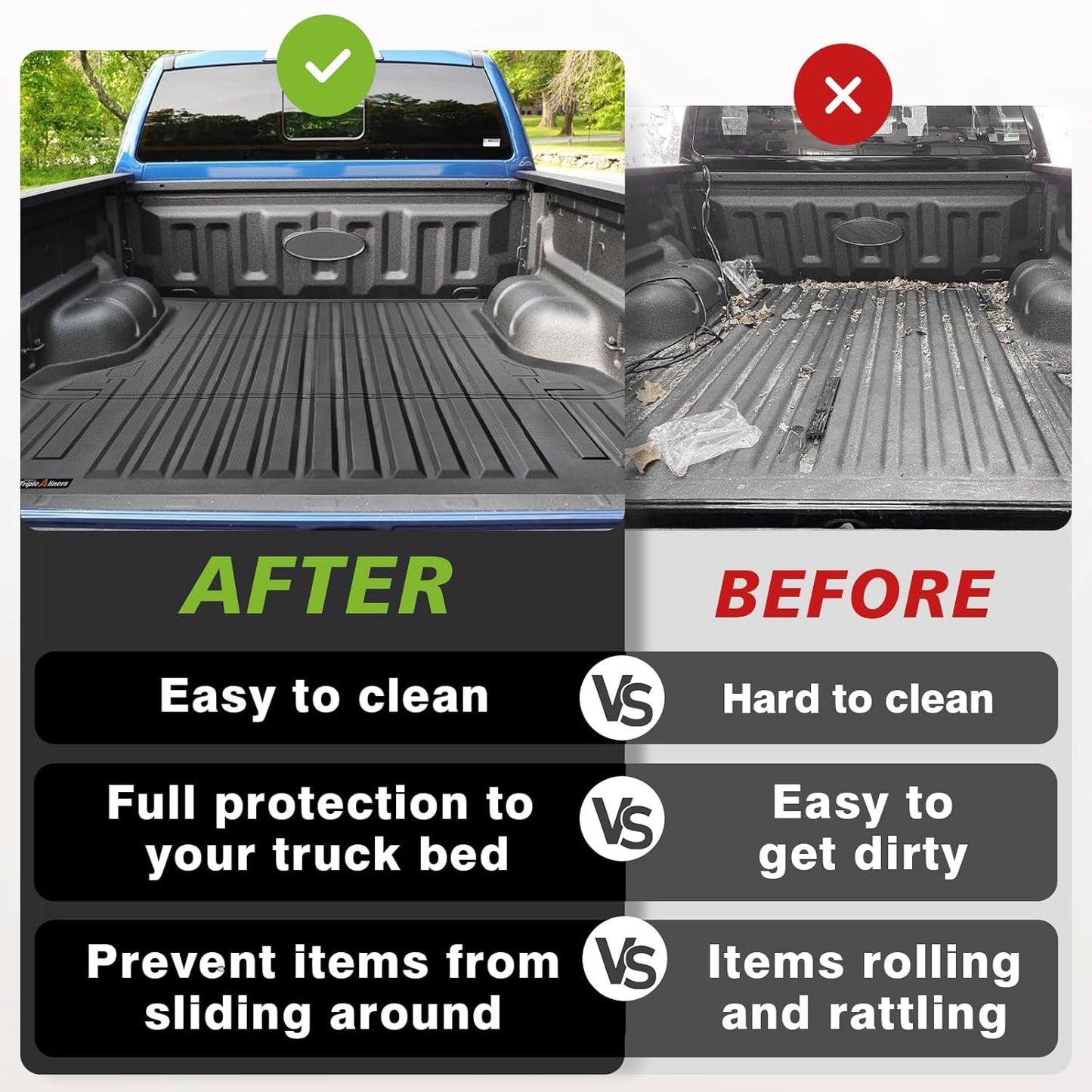 TripleAliners Truck Bed Mat