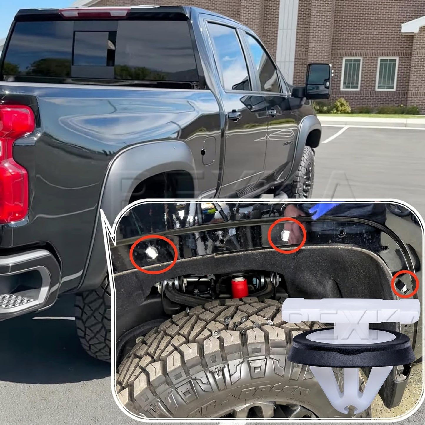 Rexka 30pcs Fender Flare Clip