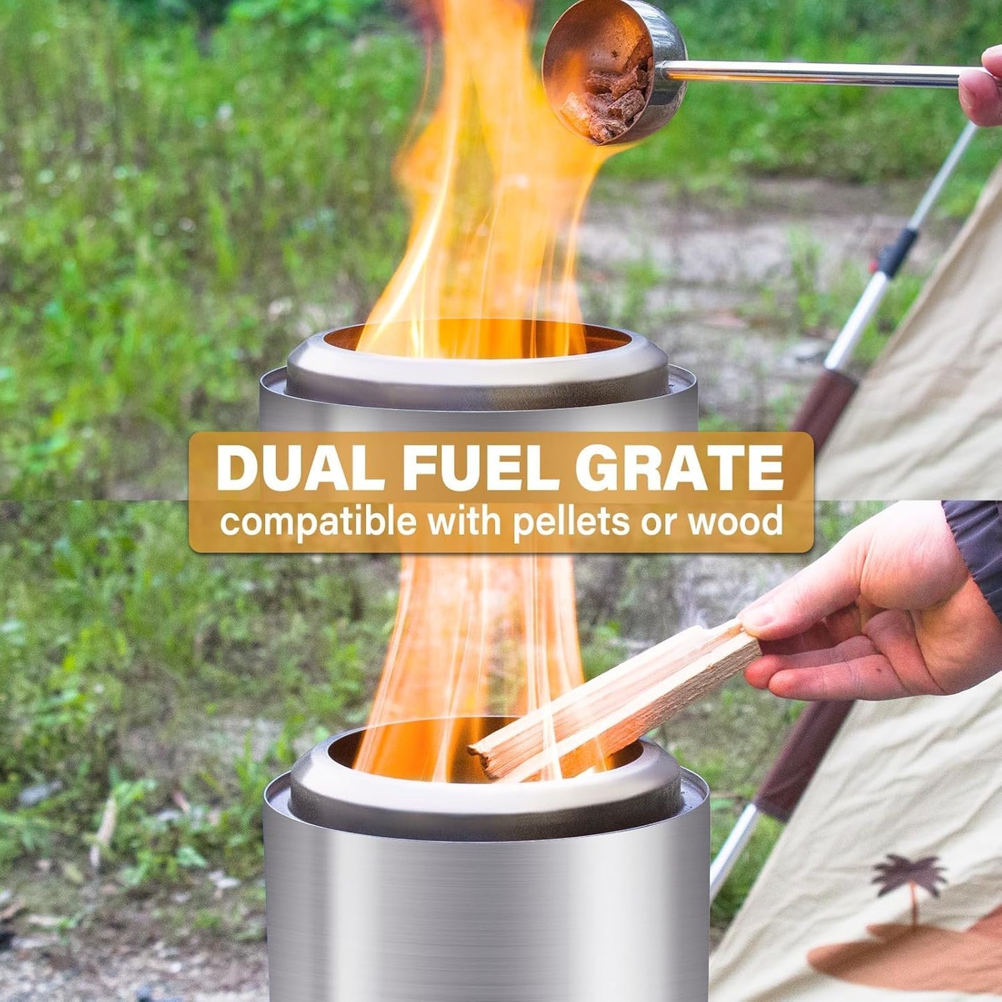 HGD 19.5" Smokeless Fire Pit Outdoor