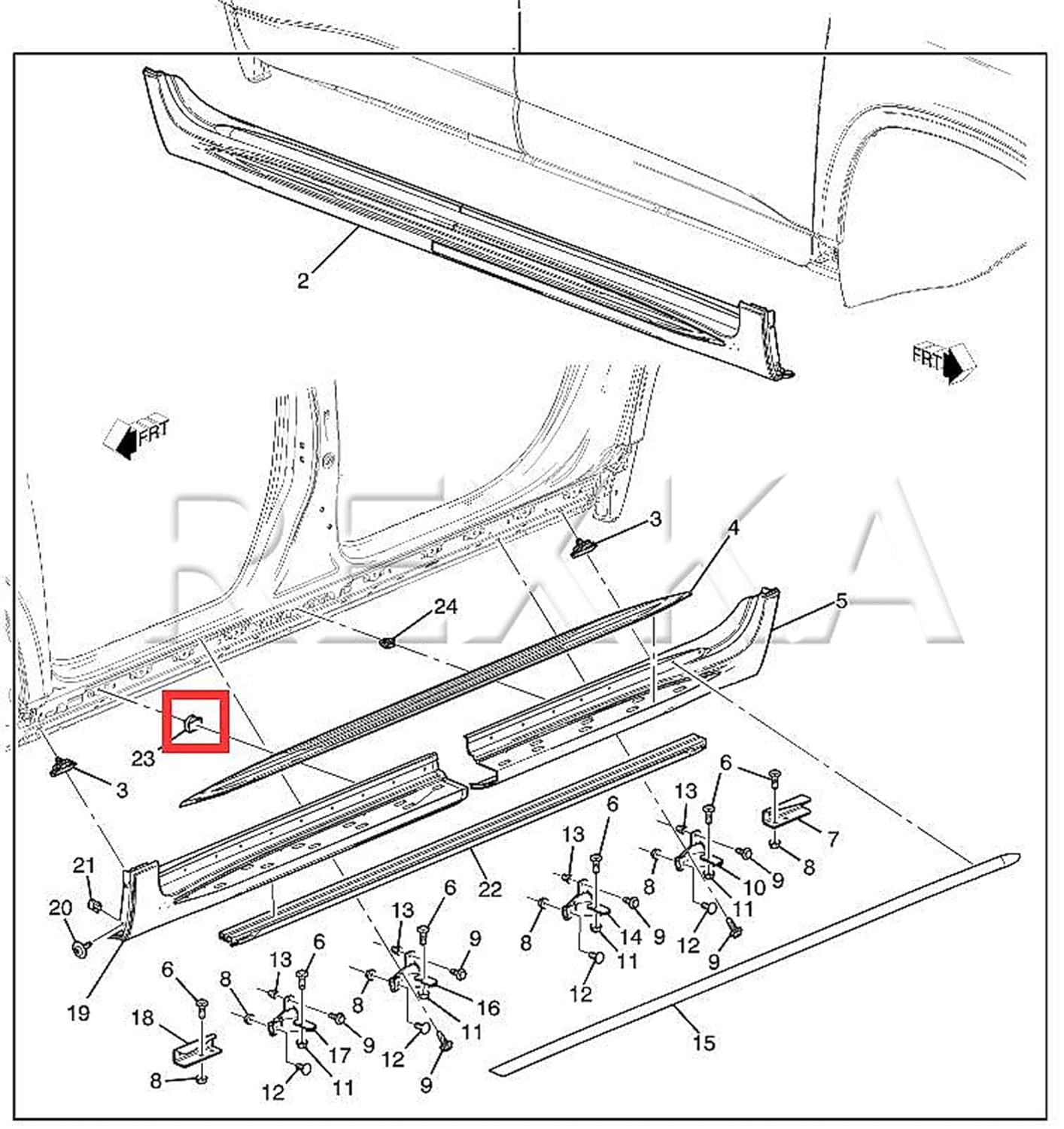 Rexka 30pcs Fender Flare Clip