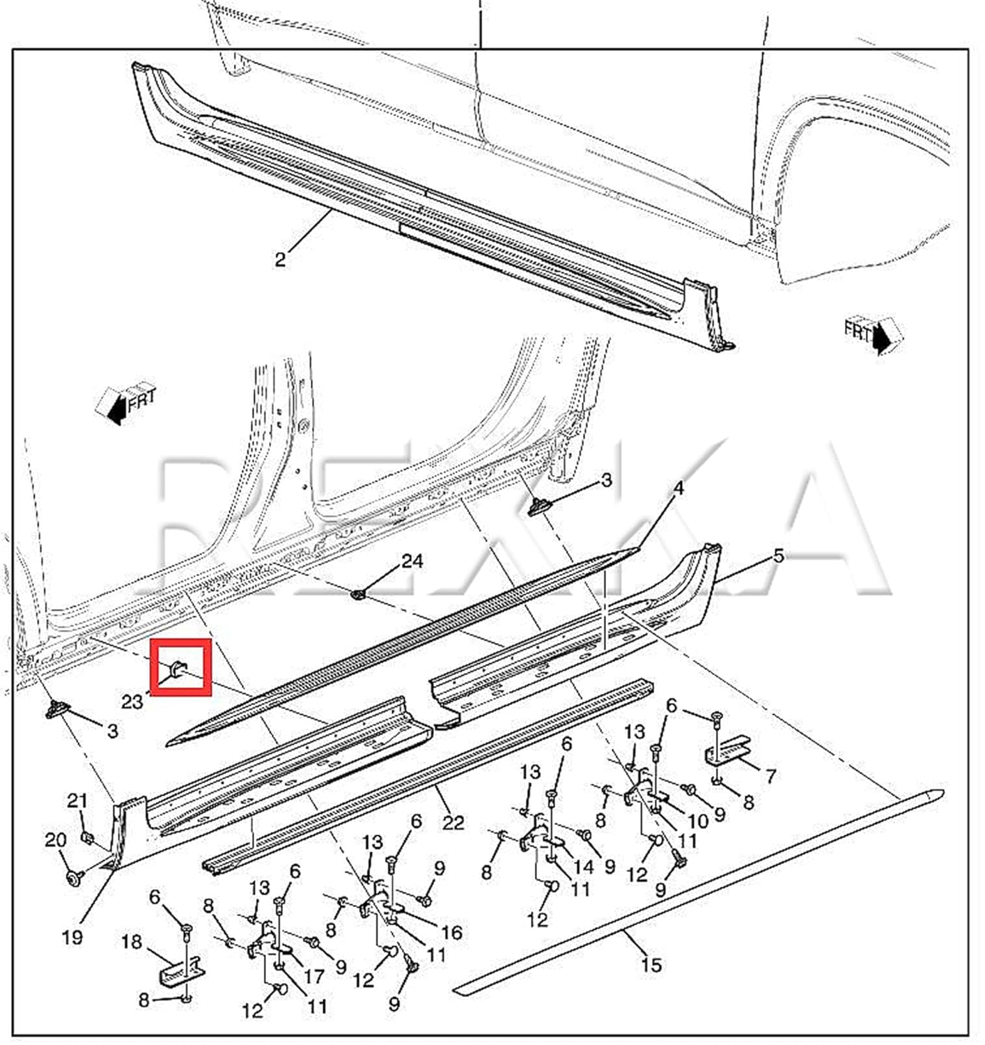 Rexka 30pcs Fender Flare Clip