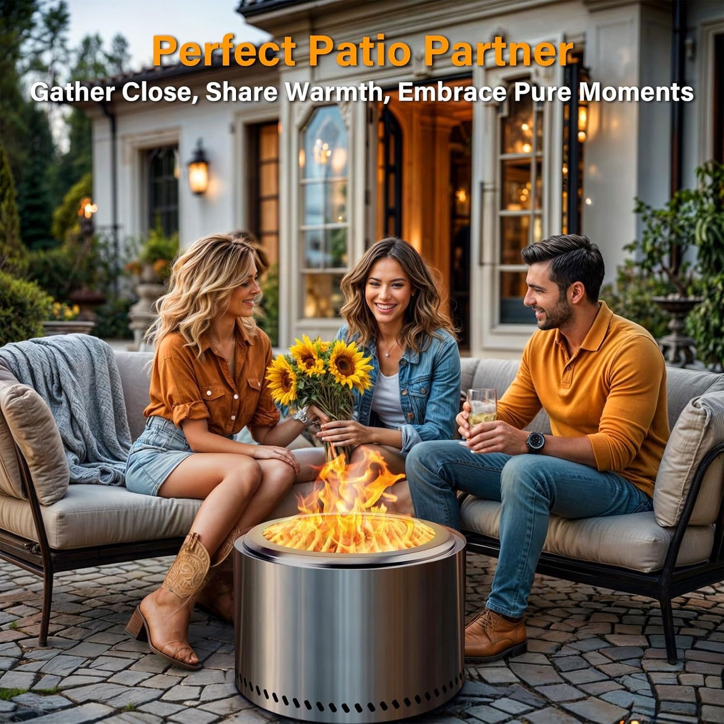 HGD 19.5" Smokeless Fire Pit Outdoor