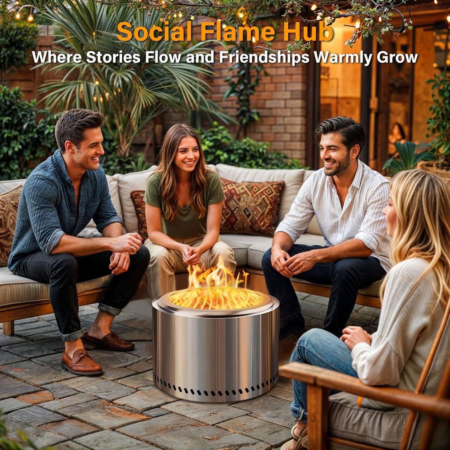 HGD 19.5" Smokeless Fire Pit Outdoor