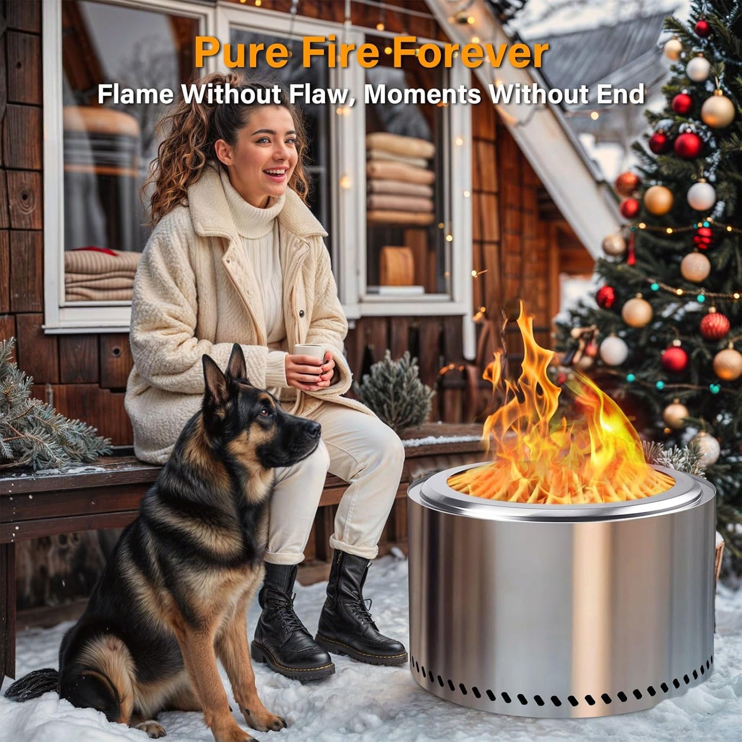 HGD 19.5" Smokeless Fire Pit Outdoor