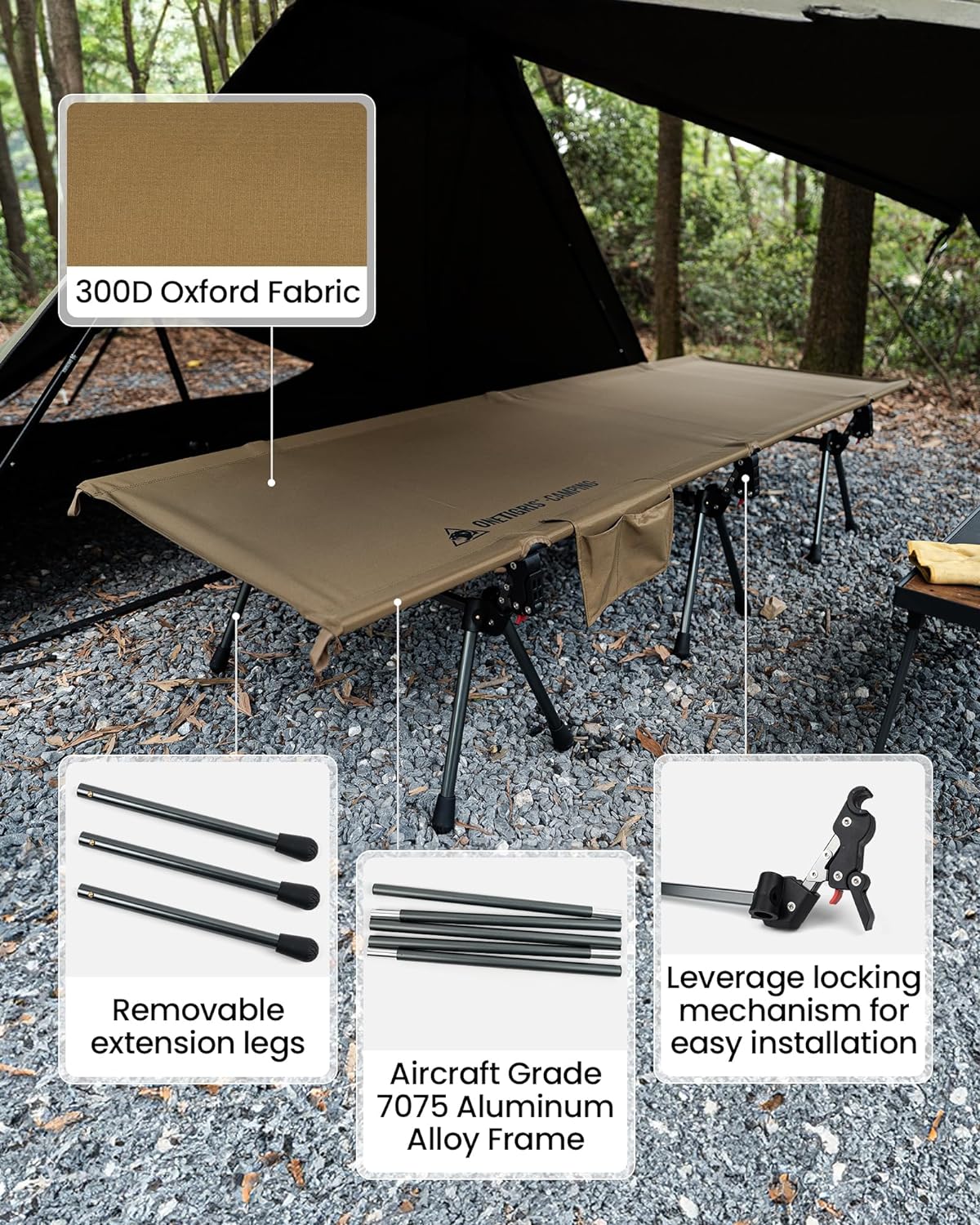 OneTigris Camping Cot