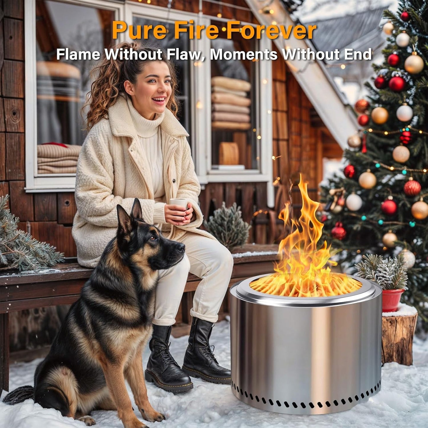 HGD 19.5" Smokeless Fire Pit Outdoor