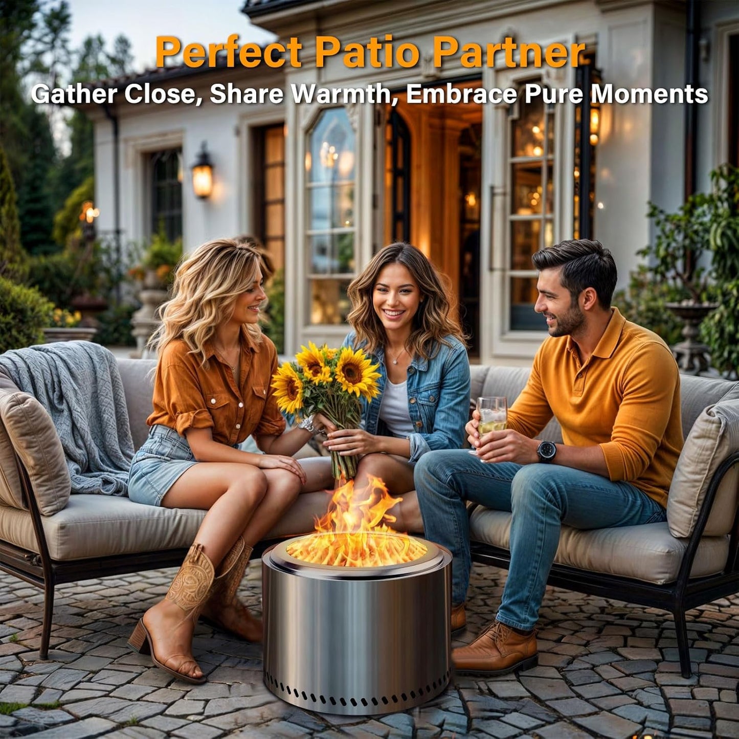 HGD 19.5" Smokeless Fire Pit Outdoor