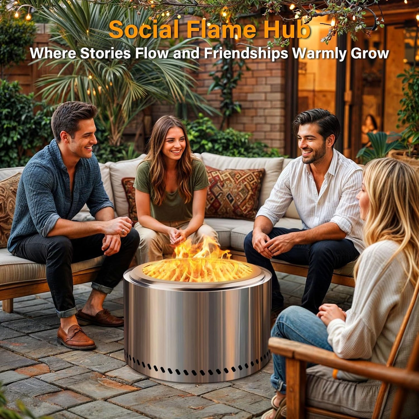 HGD 19.5" Smokeless Fire Pit Outdoor