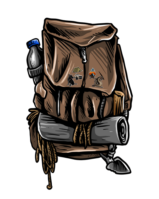 Backpacking Sticker
