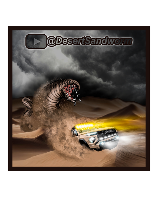 Desert Sandworm Chase Sticker