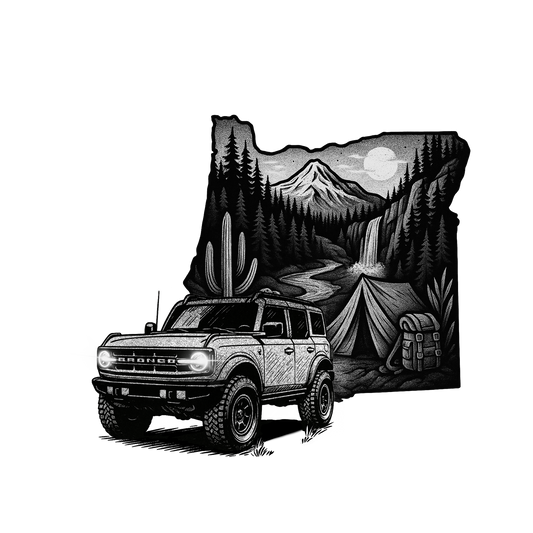 Oregon Bronco Sticker