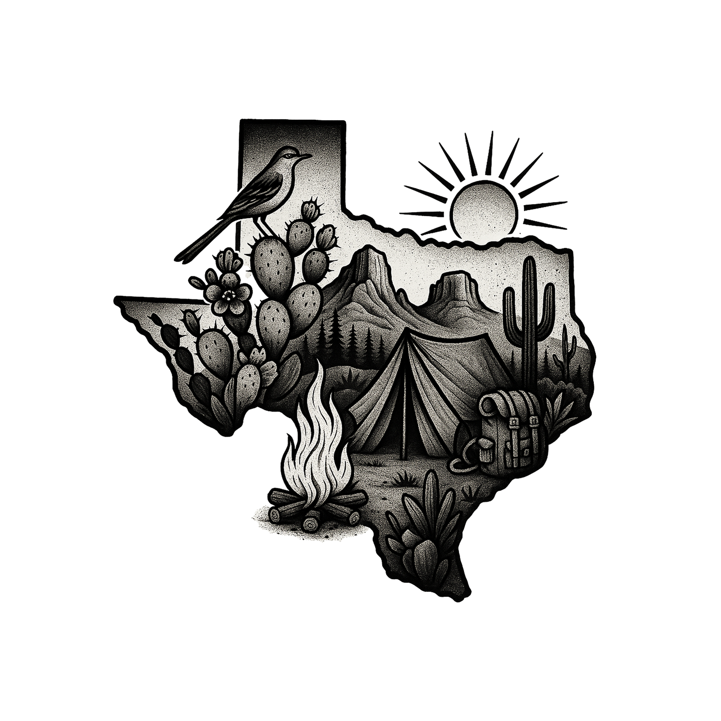 Camp Texas Sticker