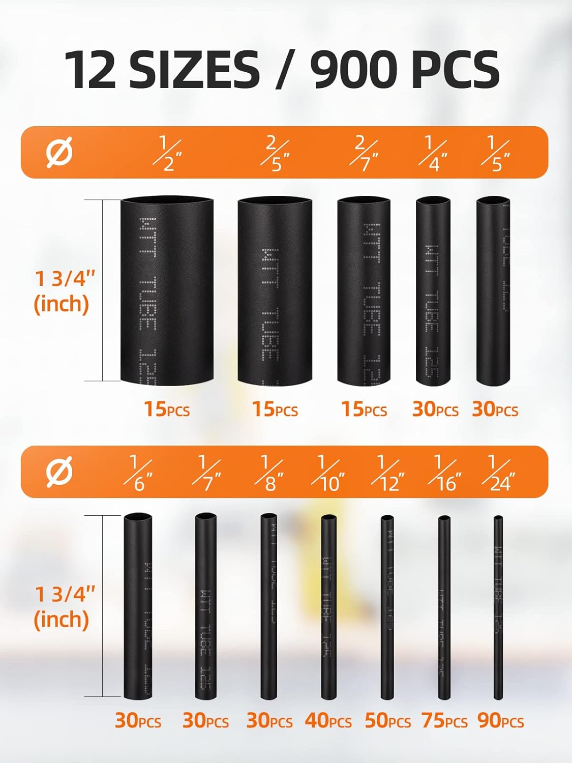 Eventronic 400 Pcs Heat Shrink Kit