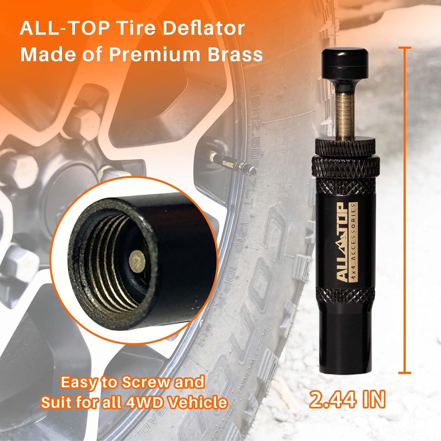 ALL-TOP Adjustable Auto-Stop Tire Deflators