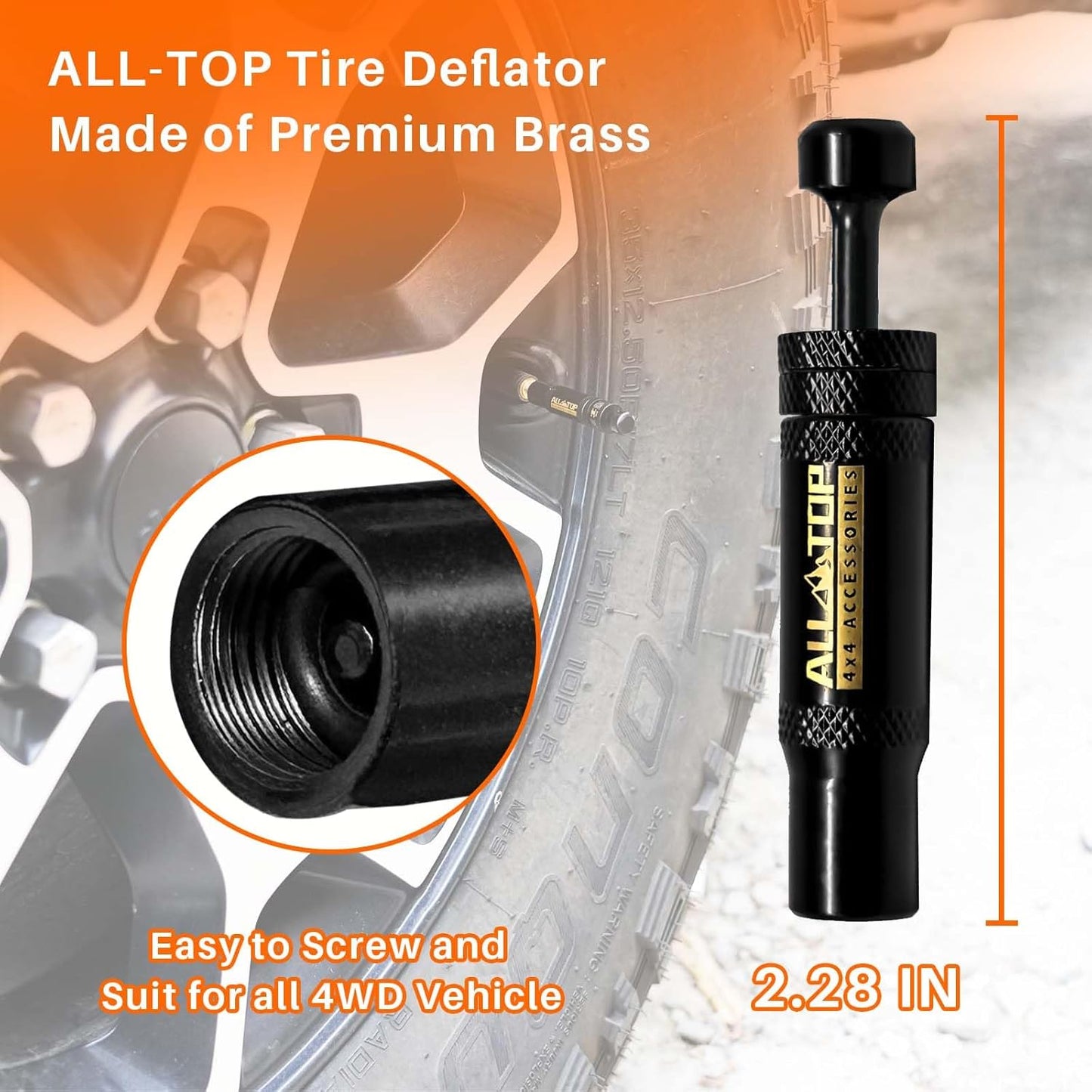 ALL-TOP Adjustable Auto-Stop Tire Deflators