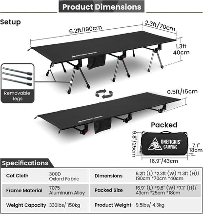 OneTigris Camping Cot