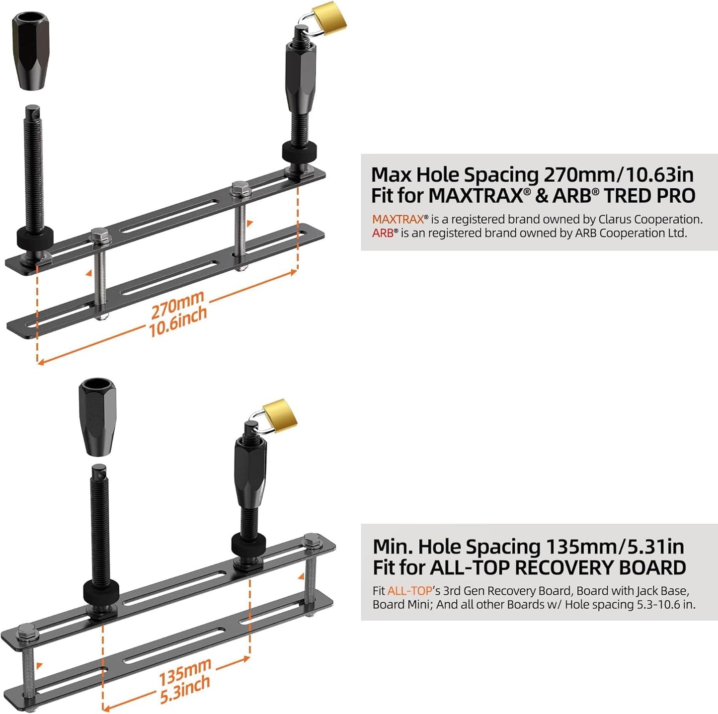 ALL-TOP Recovery Board Mount Kit