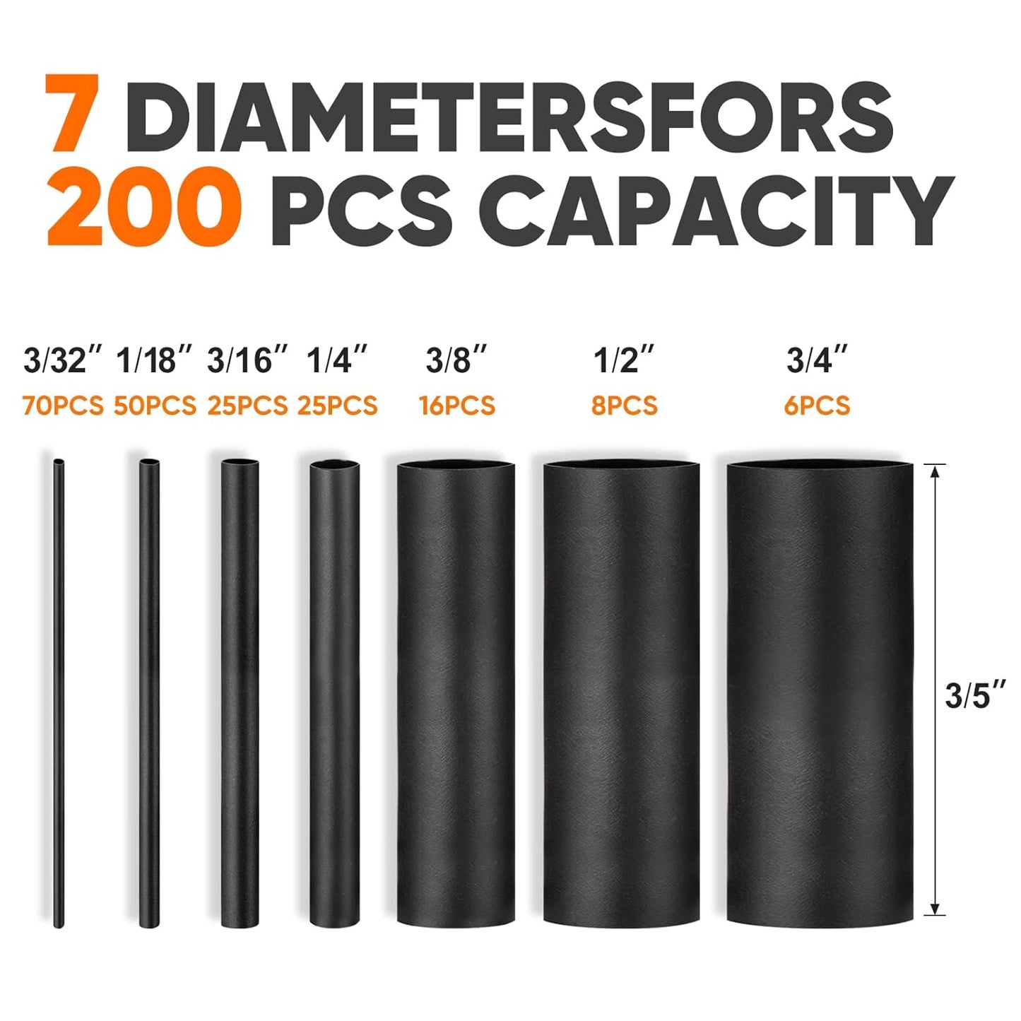 Eventronic 400 Pcs Heat Shrink Kit