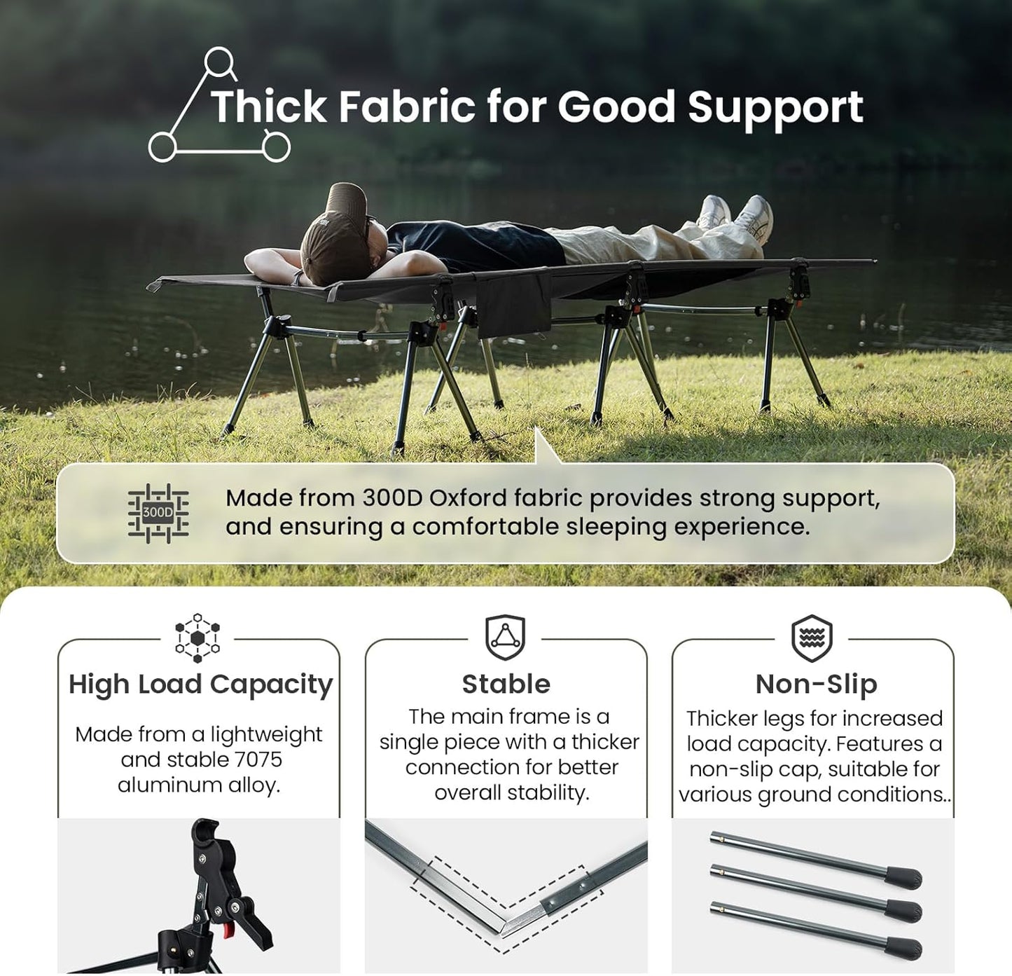 OneTigris Camping Cot