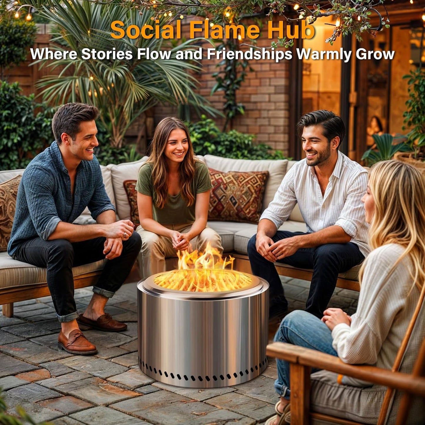 HGD 19.5" Smokeless Fire Pit Outdoor