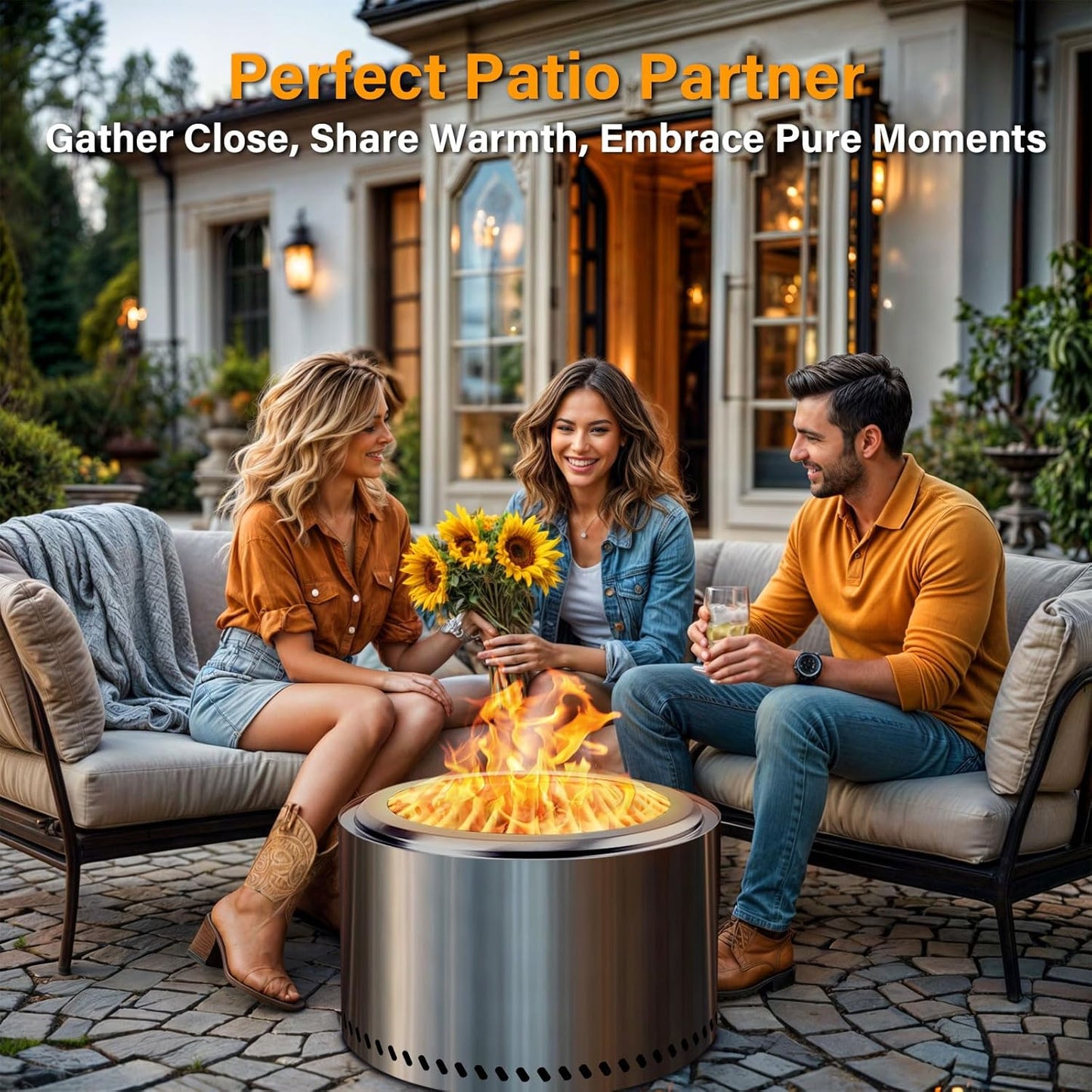 HGD 19.5" Smokeless Fire Pit Outdoor