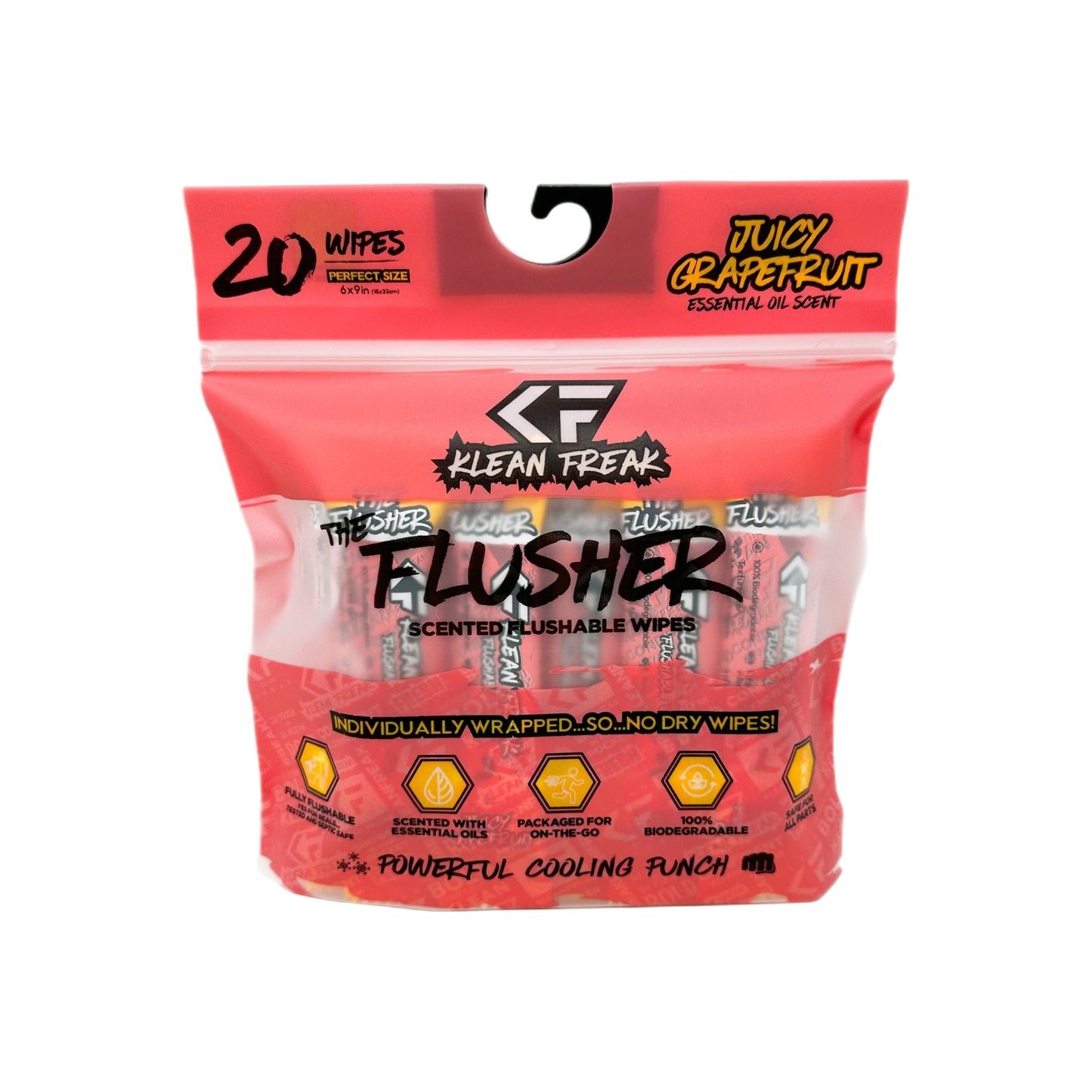 The Flusher 20 Pack - Flushable Wipes