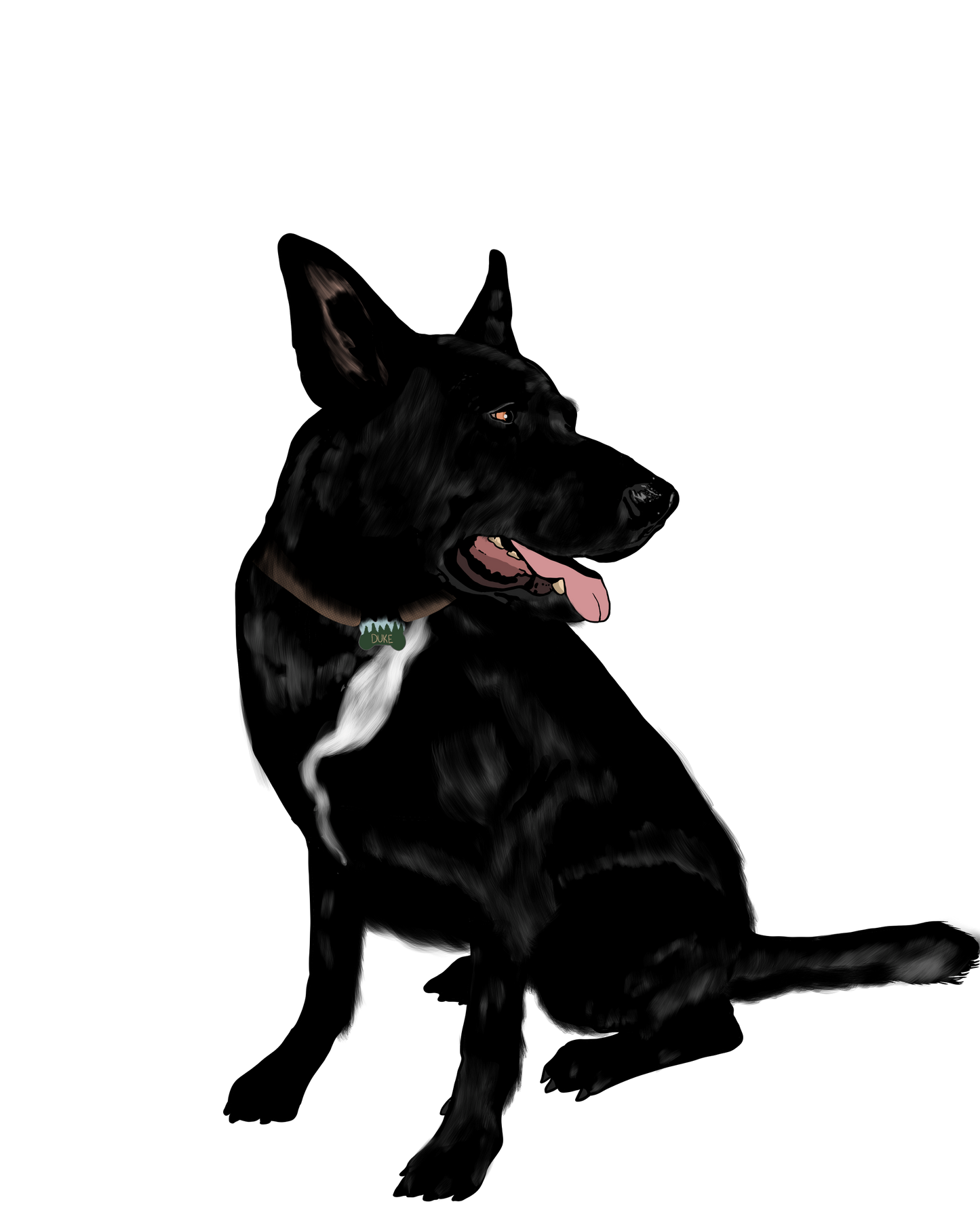 Duke Holographic Sticker