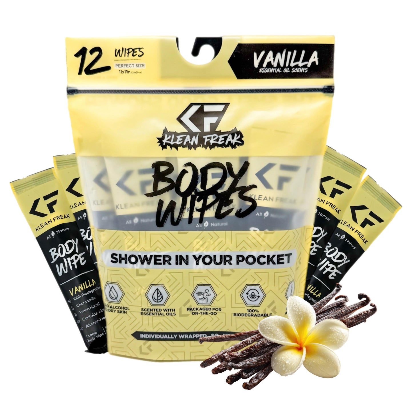 Body Wipes - 12 Pack